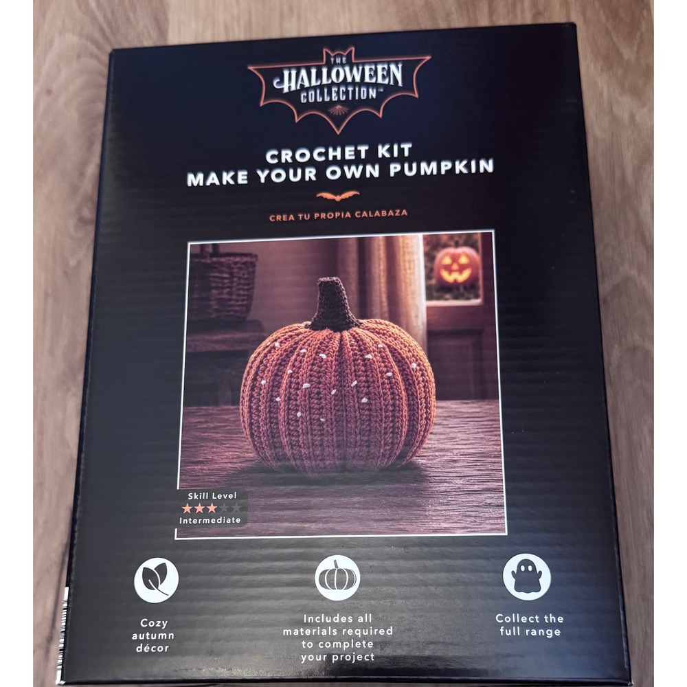 The Halloween Collection Crochet Kit Make Your Own Pumpkin DIY Craft Set